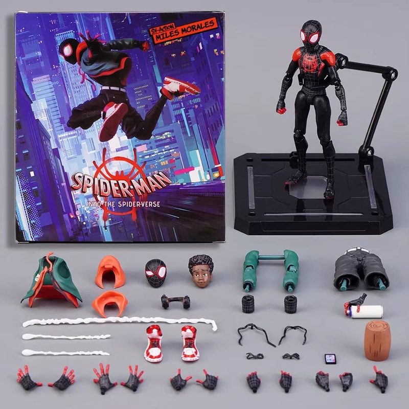 Spider-Man: Across The Spider-Verse Miles Morales Action Figure Toy IN BOX 13 CM Age15+