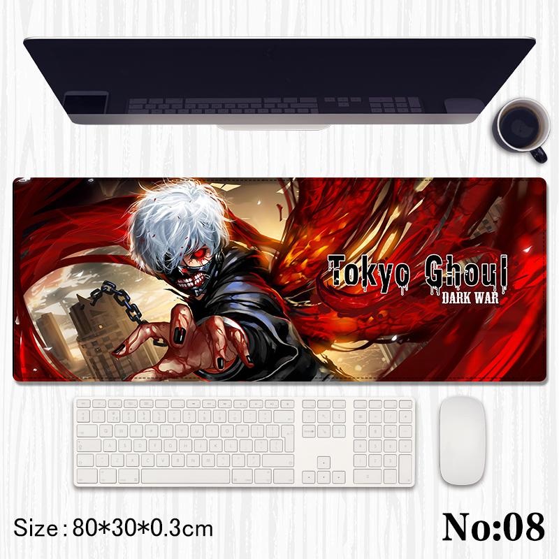 Tokyo Ghoul Printed Mouse Pad, Desk Mat Rubber Base for Desktop , Laptop , Keyboard , Mouse
