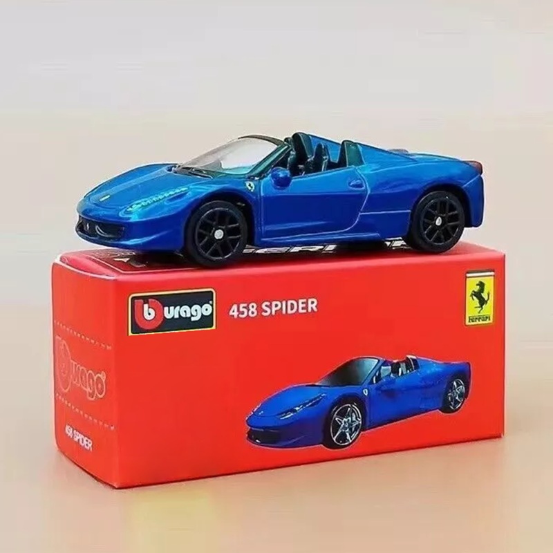 Bburago 458 Spider Racing Sport Model Car 1:64 Scale