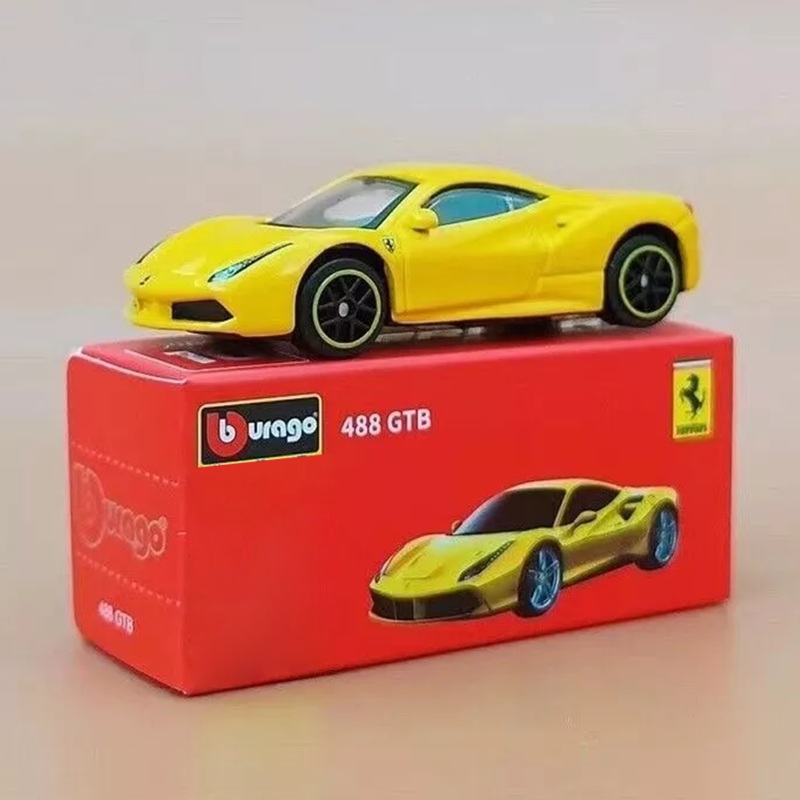 Bburago 488 GTB Racing Sport Model Car 1:64 Scale