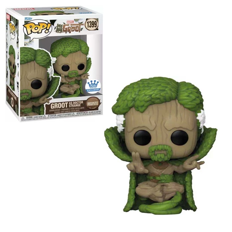 Funko Pop! Collectible Action Figure Marvel "We Are Groot as Doctor Strange" #1399 - Funko Shop Exclusive