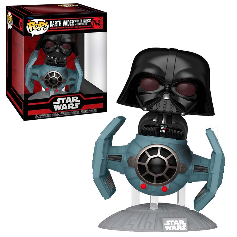 Funko Pop! Collectible Action Figure Rides Deluxe Star Wars Darth Vader with Tie Advanced Starfighter