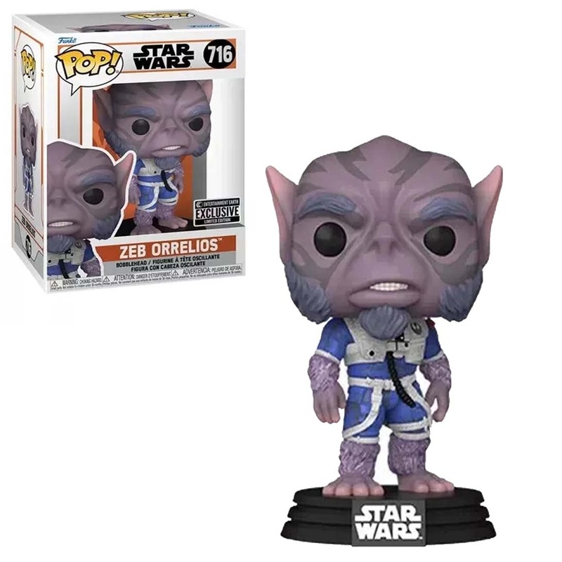 Funko POP! Collectible Action Figure Star Wars Mandalorian Exclusive Zeb Orrelios Figure #716 + Protector