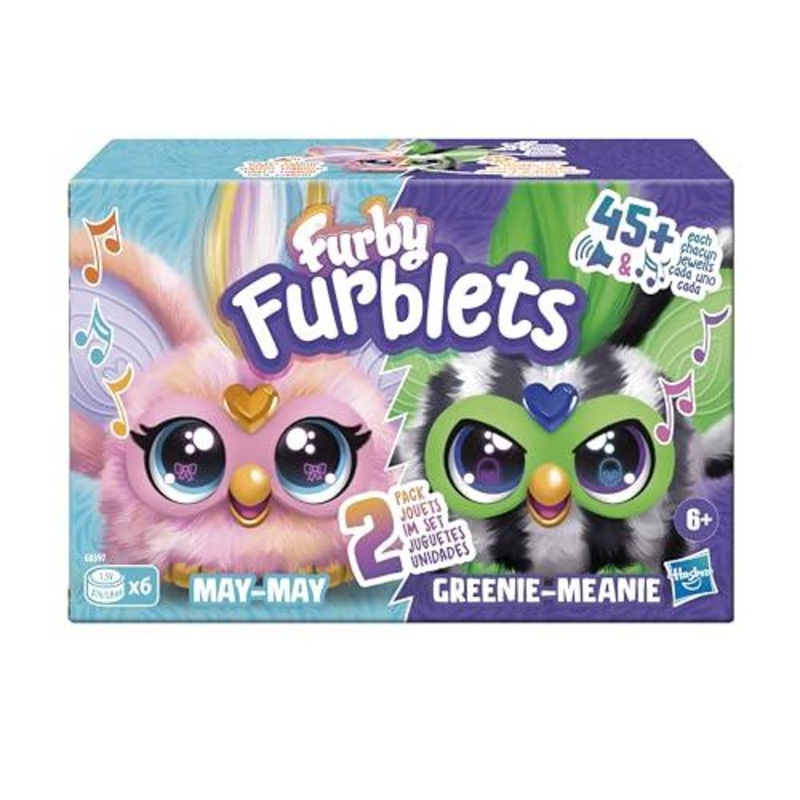 "Furby Furblets May-may and Greenie - Meanie : Interactive Plush & Pet Toy Magic!"