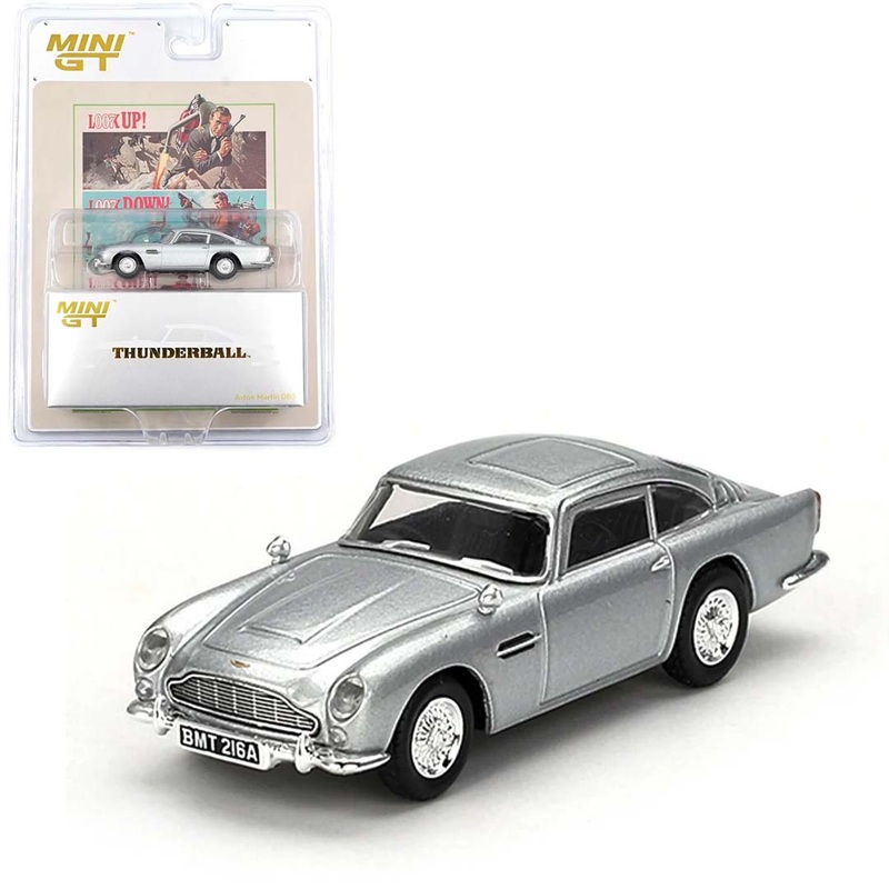Mini GT 1/64 Aston Martin DB5 Thunderball 007 Series English Blister Packaging
