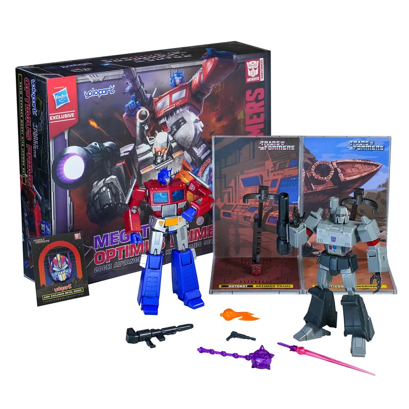 Transformers Yolopark X Optimus Prime & Megatron Combo Pack Collectible Action Figure (Advanced Model Kit)