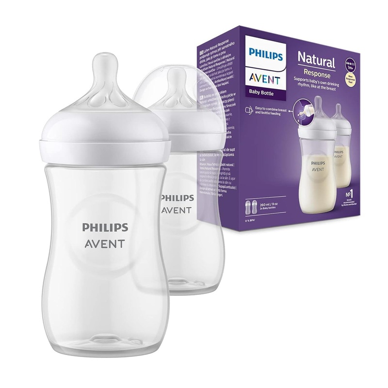 AVENT Philips Natural Response Feeding Bottle (2 Bottles)- 260ml/ 9 oz