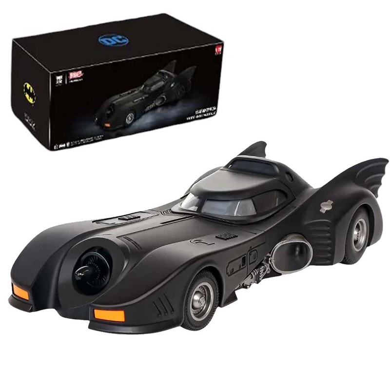 Batmobile Diecast Model Car 1:24 Scale   Pull-Back Alloy Collectible with LED Lights, Metal Body & Highly Detailed Design Toy Vehicle