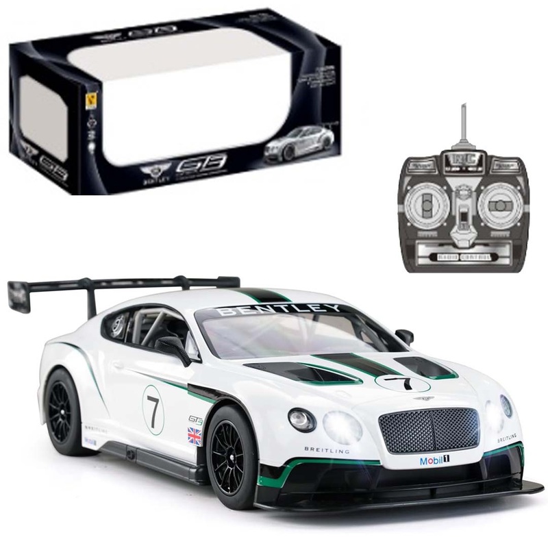Bentley Continental GT3 1:14 Scale R/C Car  High-Speed 2.4GHz Remote Control Racing Car with LED Lights & Realistic Design  Best Gift for Kids & Adults