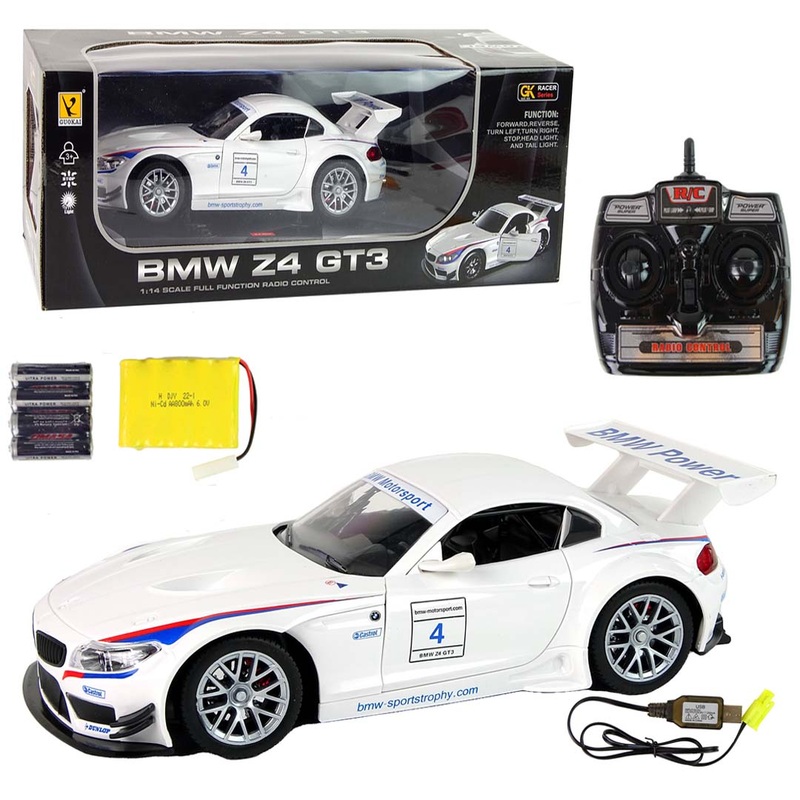 BMW Z4 GT3 RC Car 1:14 Scale Model  High-Speed 2.4G Remote Control Drift Racing Car with LED Lights  Perfect Gift for Car Lovers & Collectors