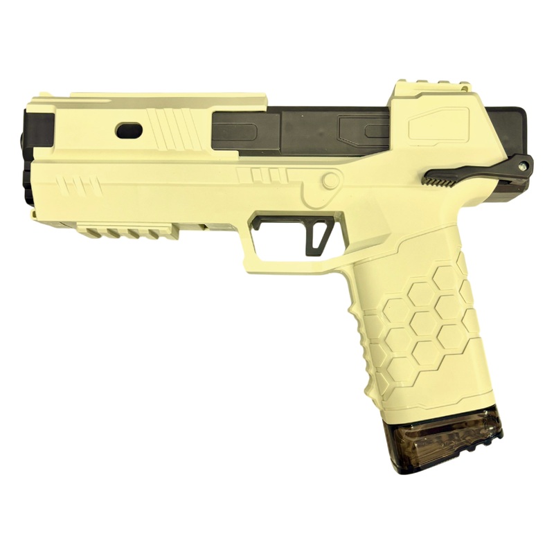 Electric Water Game, Automatic Water Gun,with Large Capacity, Holi Water Gun with Long Range Pistol for Children (Cream)