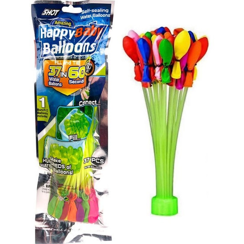Happy Baby Water Balloons Holi for Kids Boys and Girls, Single Bunches Balloons
