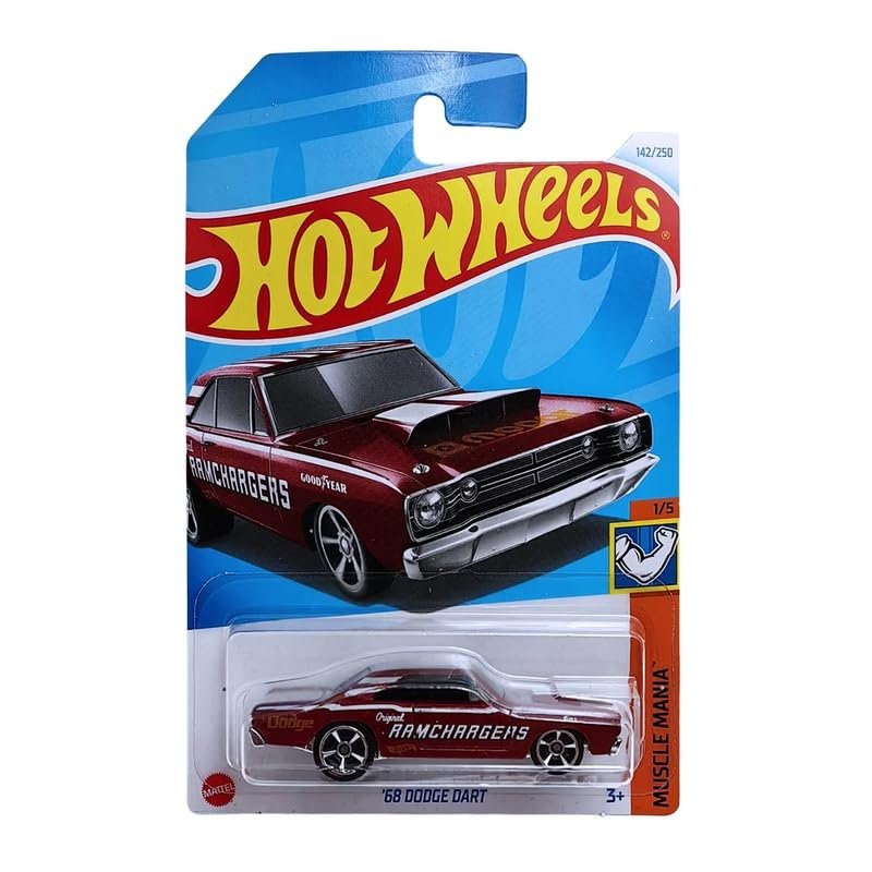 Hot Wheels 68 Dodge Dart Muscle Mania for Ages 3 and Up (Red)
