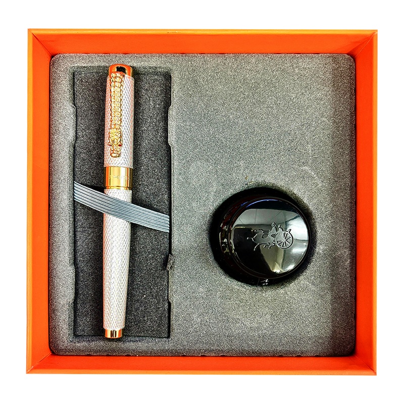 Jinhao 1200 Golden Dragon Fountain Pen for business or gift giving Luxury pen