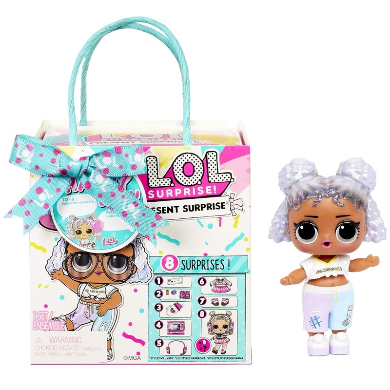 L.O.L. Surprise Present Surprise Series 3 Assortment - 8 Surprises, Clothing & Accessories, Birthday Theme - Includes Fashion, Shoes and More - Collector's Doll