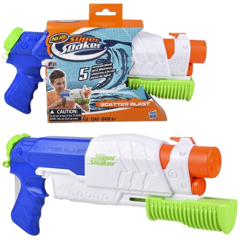Nerf Super Scatter Blast Water Guns For Kids Age 3+