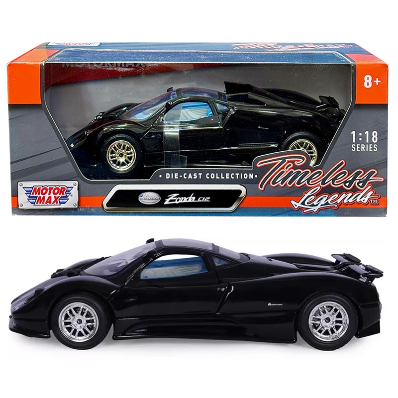 Pagani Zonda C12 Black 1:18 Diecast Car Model