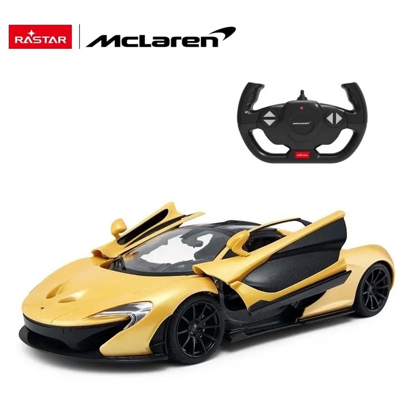 RASTAR 1:14 Scale McLaren P1 Remote Control Supercar  Officially Licensed RC Model with Push-Button Opening Doors, LED Lights & 2.4GHz Precision Control