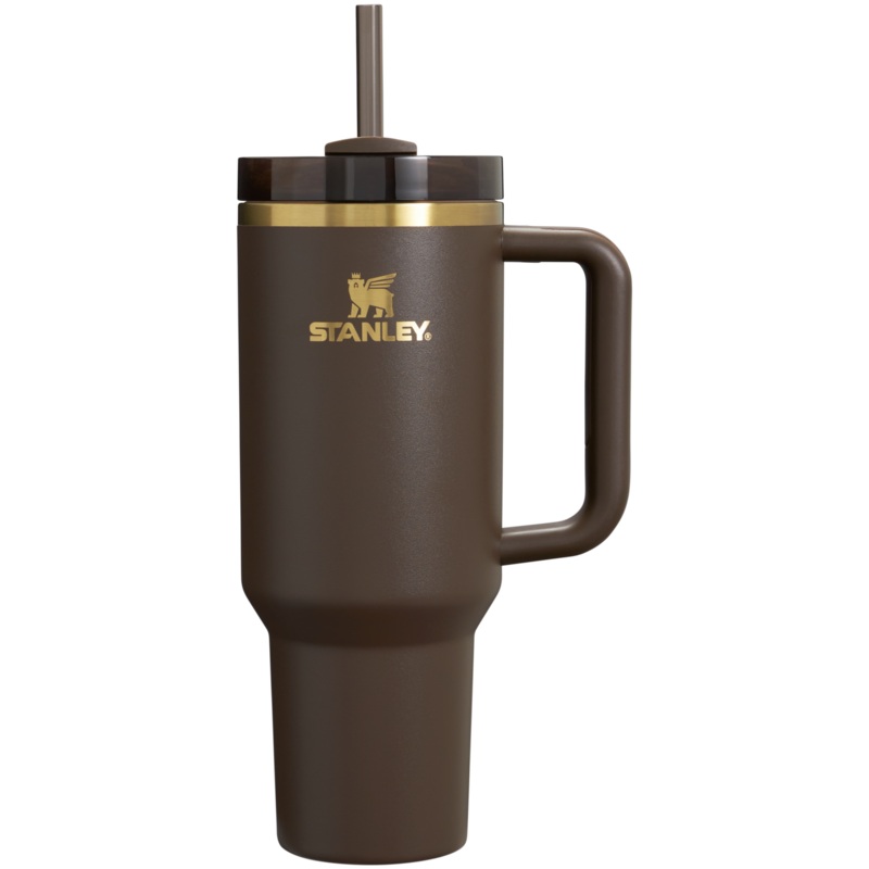 STANLEY The Chocolate Gold Quencher H2.0 FlowState Tumbler | 1.18L with Straw for Water (40 oz)