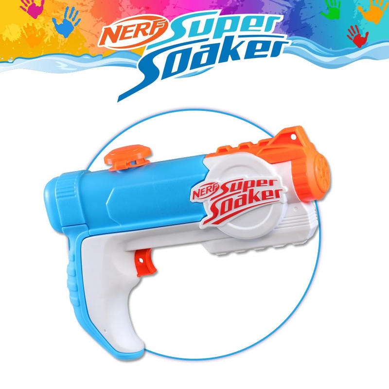 Super Soaker Nerf Piranha Toy Water Blaster for Holi - Trigger Action, Pichkari for 6 Year Old Kids, Branded Toy Pichkari for Holi Festival