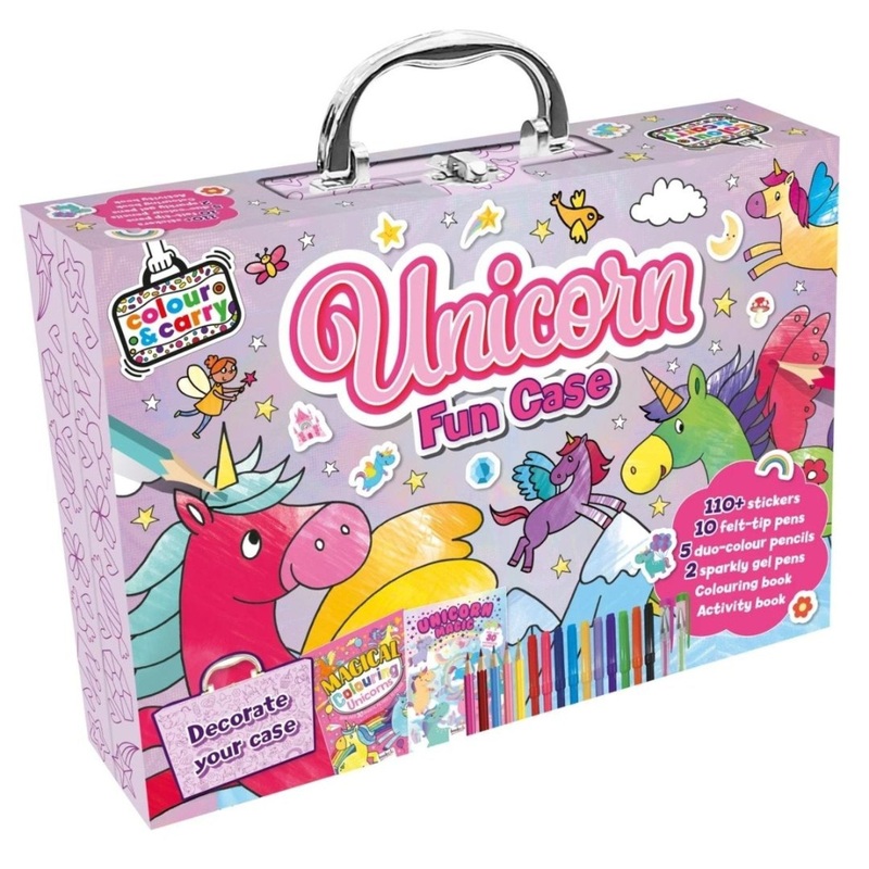 Colour and Carry Unicorn Fun Colouring Set