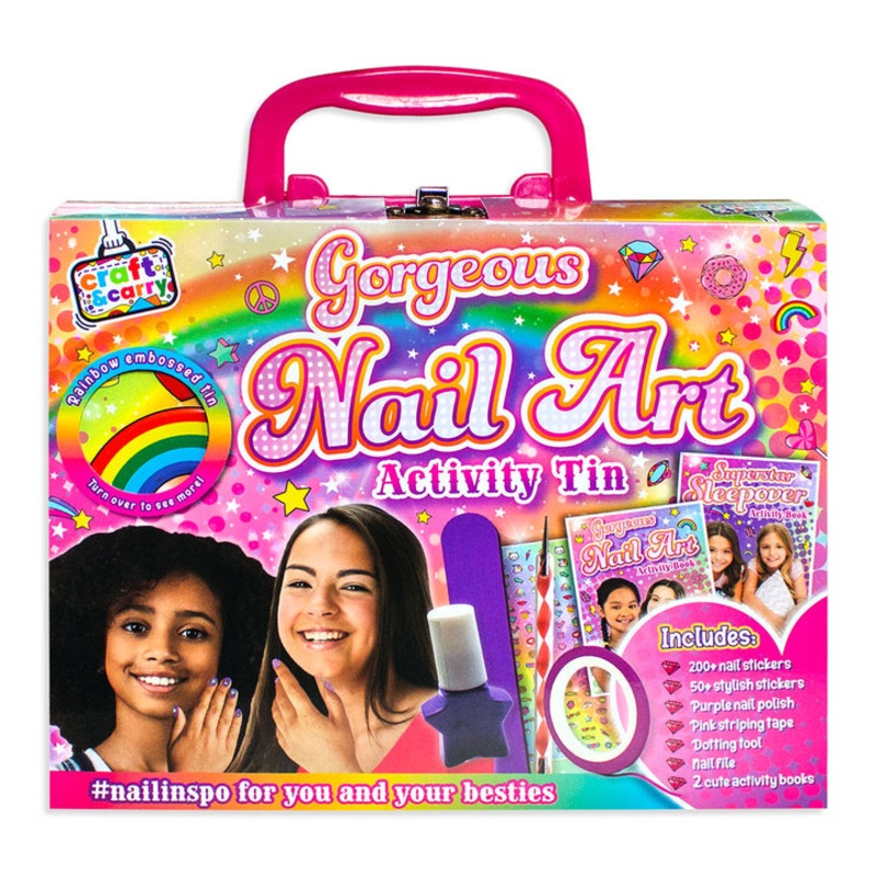Craft & Carry Gorgeous Nail Art Activity Tin Nail Set