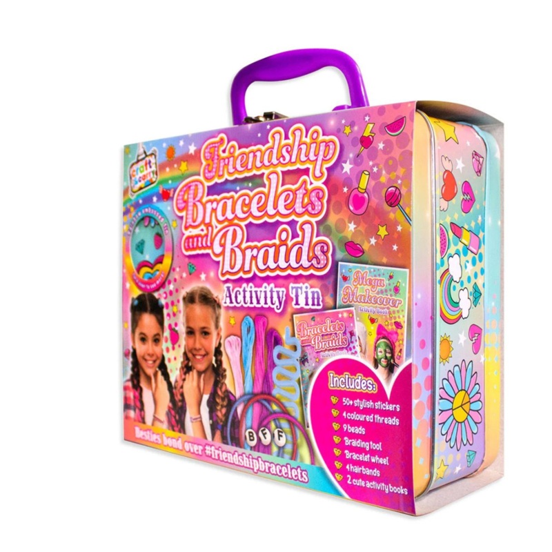 Friendship bracelet and Braids - Activity Tin for Kids Ages 8+