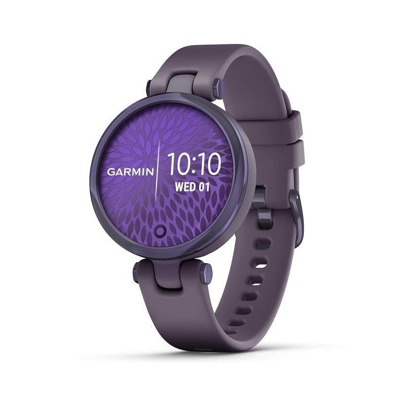 Garmin Women's Smartwatch Lily MidnightOrchid DeepOrchid Silicone - Gift For Her