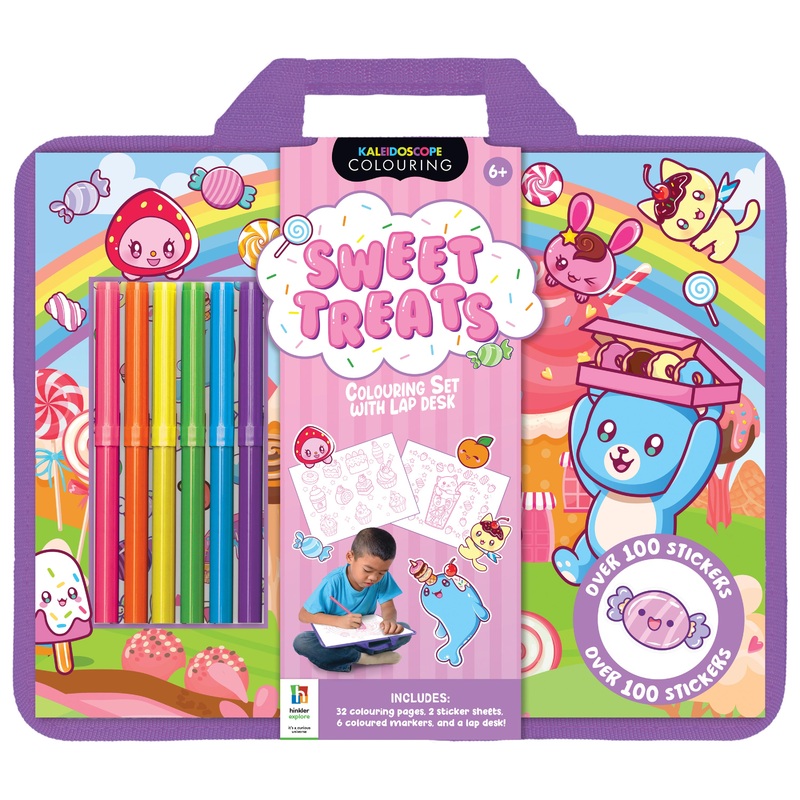 Kaleidoscope Colouring: Sweet Treats Colouring Set with Lap-Desk