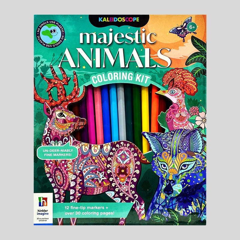 Kaleidoscope Majestic Animals Colouring Kit