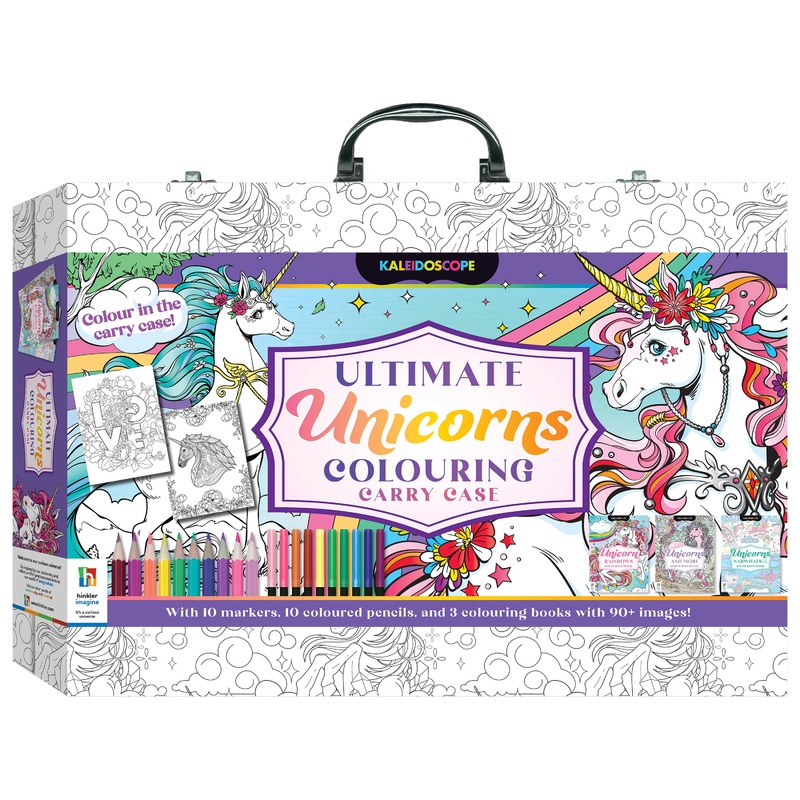 Kaleidoscope Ultimate Unicorns Colouring Carry Set