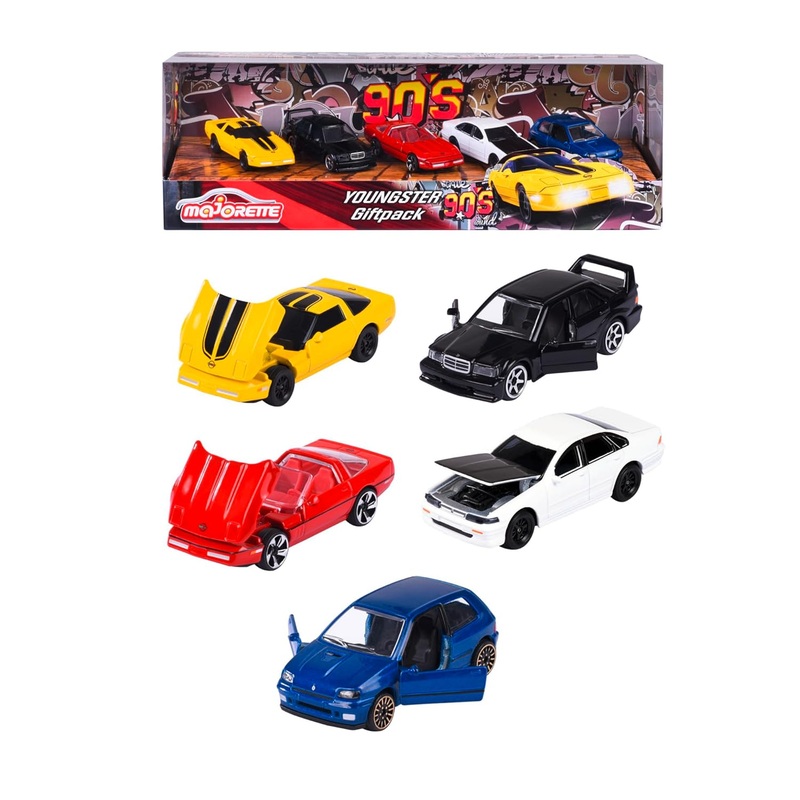 Majorette - Youngester 90's Giftpack - Pack of 5 Cars