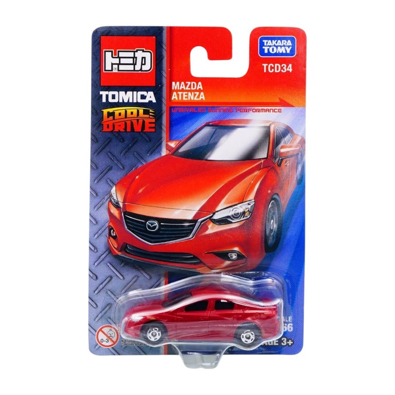 Mazda Atenza Tomica Cool Drive TAKARA TOMY Model Car 1/66 Scale (Red)