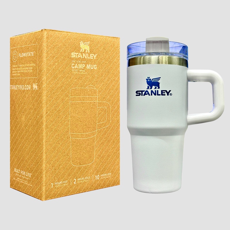 Stanley Quencher H2.0 The Stay Hot Tumbler 14 OZ | 360 ML (White)