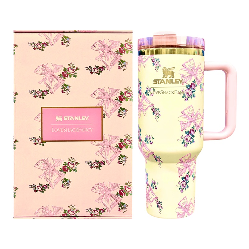 Stanley x LoveShackFancy Quencher H2.0  40 Oz of Floral Elegance & All-Day Hydration