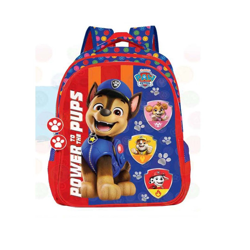 STRIDER Paw Patrol Power Pups Premium School Backpack Blue - 14 inches