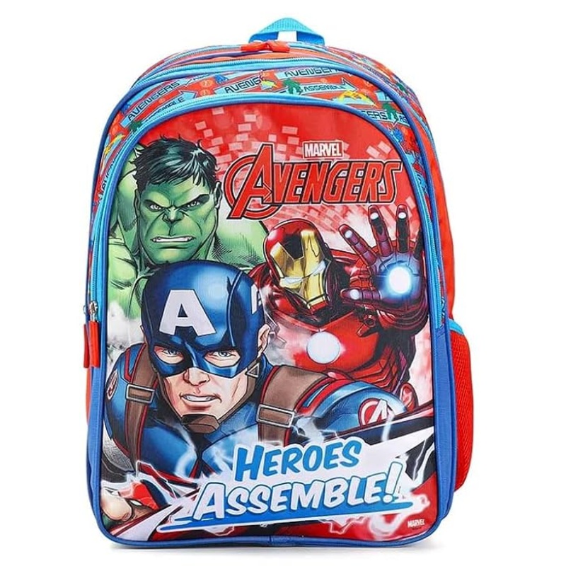 STRIDERS Avengers 16-Inch Superhero School Bag Durable Backpack for Kids