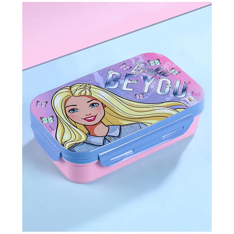 Striders Barbie Printed Lunch Box - 470Ml