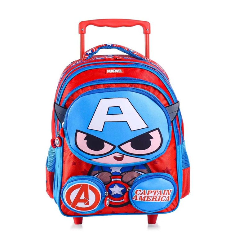Striders Captain America Trolley School Bags - 16 Inches