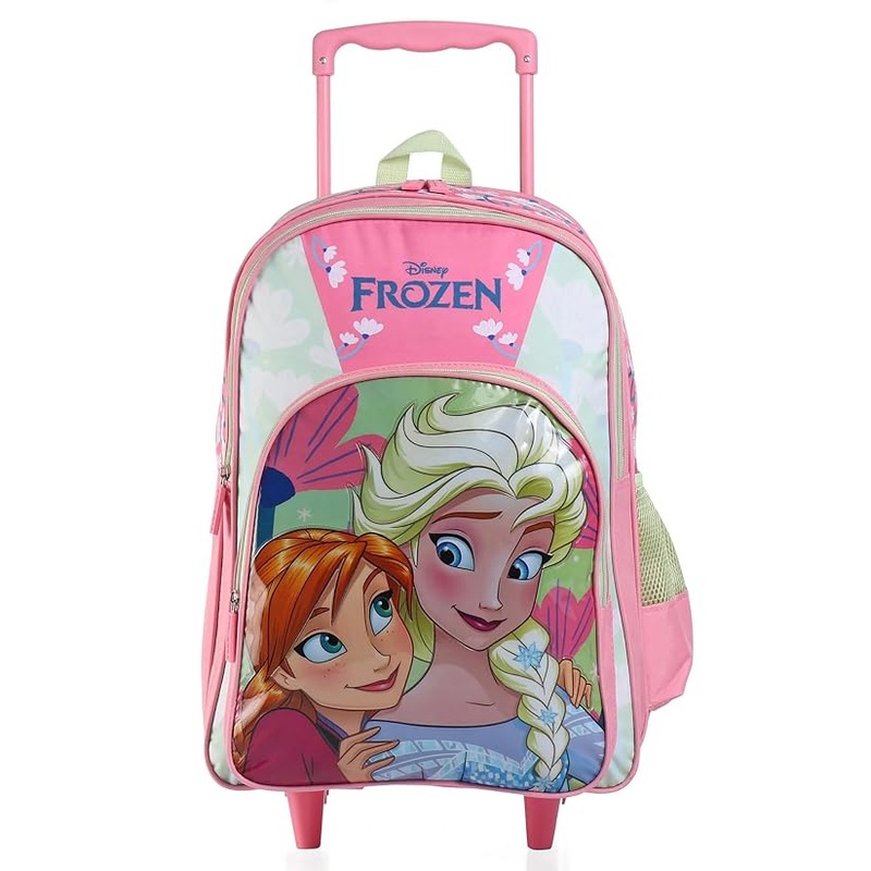 STRIDERS Frozen 18-inch Trolley School Bag for Kids 8+ Years Lightweight, Durable, & Spacious Backpack
