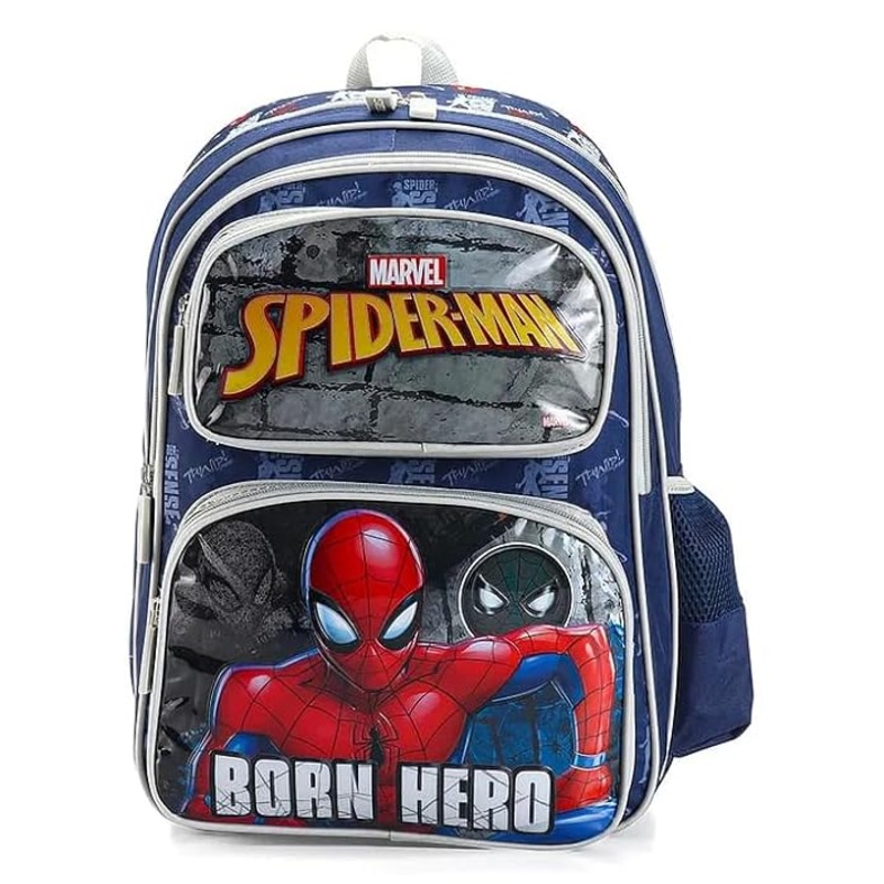 STRIDERS Spider-Man 16-inch Heroic School Backpack for Kids Ultimate Web-Slinging Adventure Bag