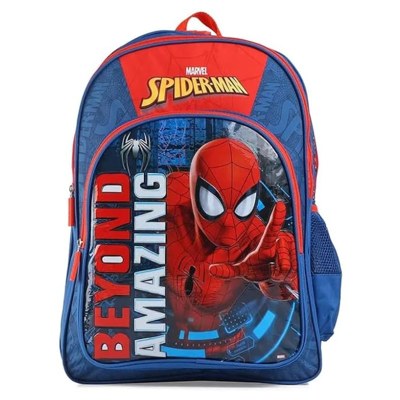 STRIDERS Spider-Man 18 Inch School Bag for Kids with Webbed Design 8 to 8+ Years