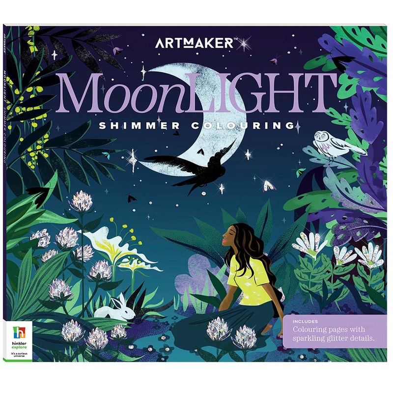 Art Maker: Moonlight Shimmer Colouring  Let Your Creativity Glow (By Hinkler)