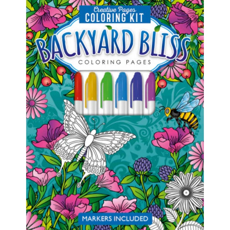 Backyard Bliss Creative Pages Coloring Kit