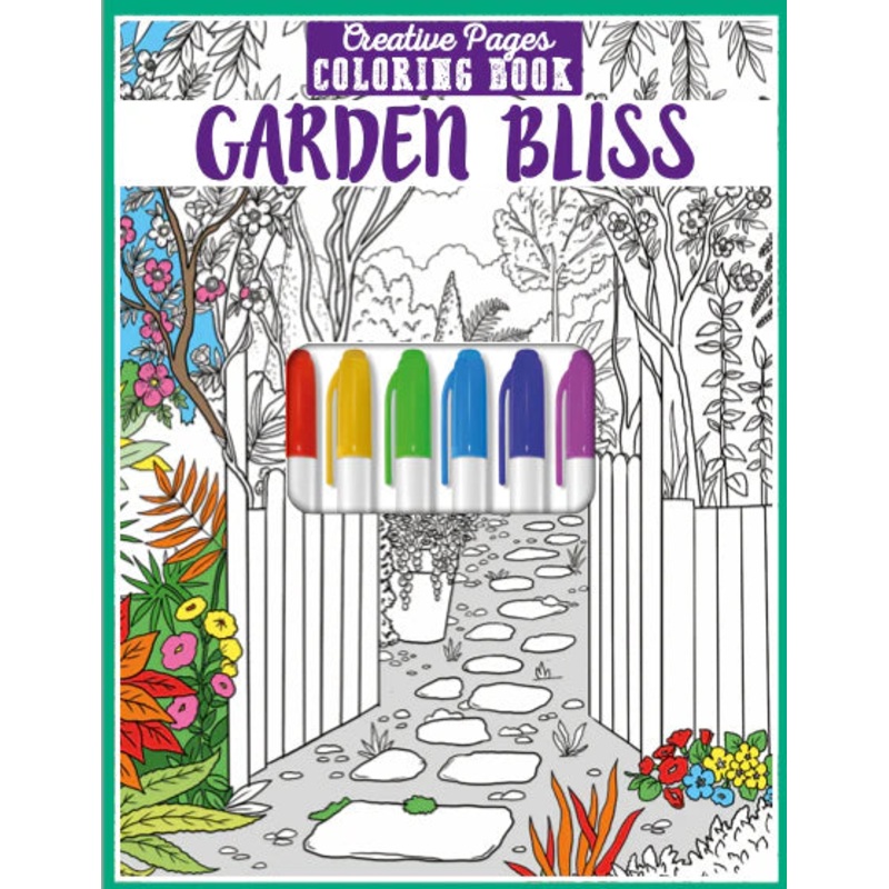 Creative Pages Coloring Book Garden Bliss