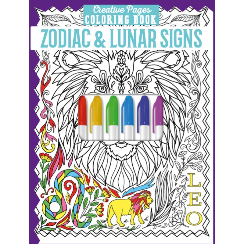 Creative Pages Coloring Book Zodiac & Lunar Signs
