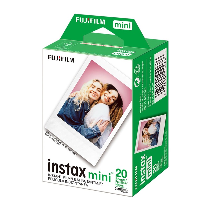Fujifilm Instax Mini Films 20 Shots- for Instax Mini 8, Mini 9, Mini 11, Mini 12 , Mini Liplay, Mini Evo etc