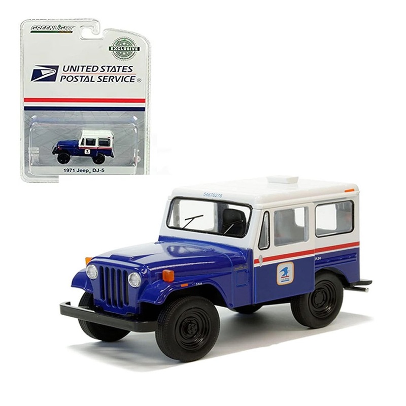 Greenlight 1:64: United States Postal Service, 1971 Jeep DJ-5, With Red & : Hobby Exclusive