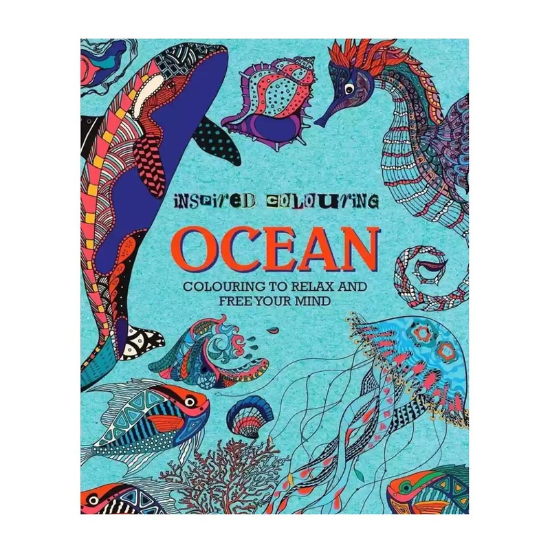 Inspired Colouring - Ocean: Relaxing and Mindful Ocean-Themed Colouring Book for Adults and Kids  Published by Parragon