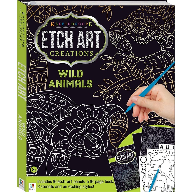 Kaleidoscope Etch Art Creations: Wild Animals